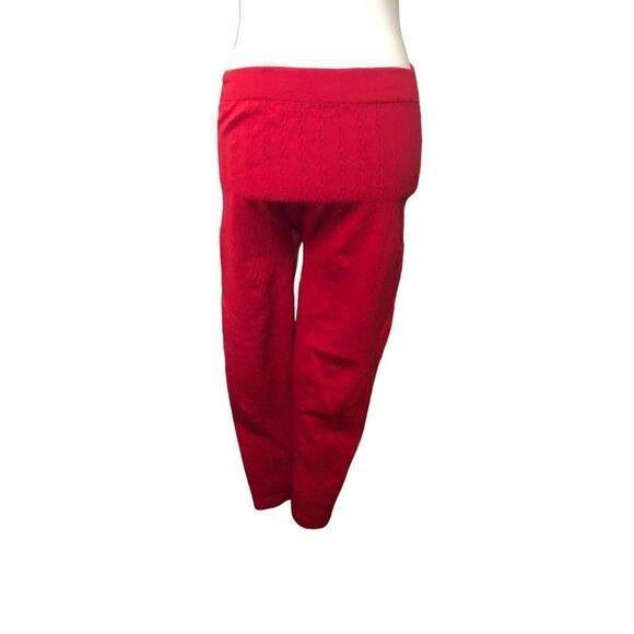 Faded Glory red flannel type leggings stretchy Christmas pants size XL - Picture 2 of 6